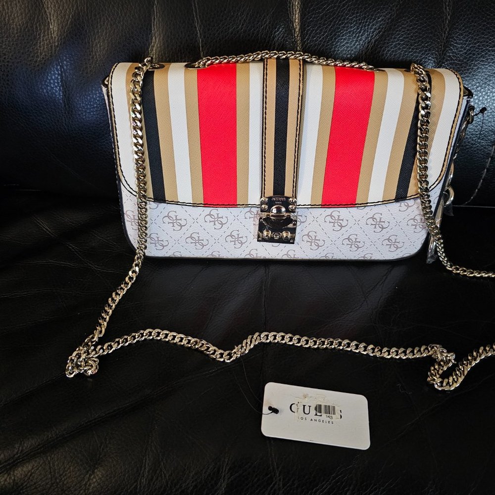 GUESS STRIPE BAG - Picture 3 of 11